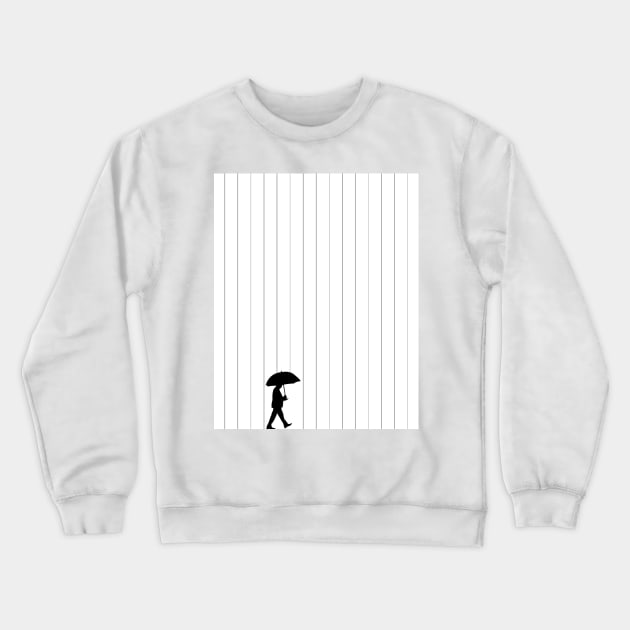 Black rain Crewneck Sweatshirt by Psychedelistan